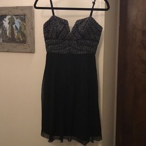 Black Adrianna Papell evening dress